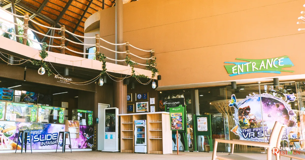 Check-in point for receiving tickets to Vana Nava Water Park